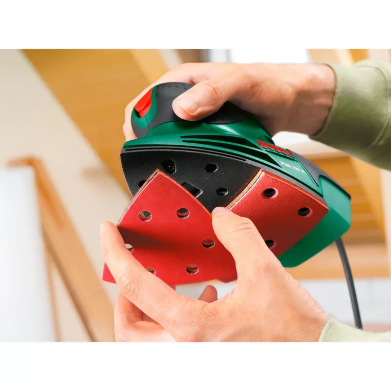 Bosch PSM 100 A Multi sander 26000 OPM Black, Green, Red