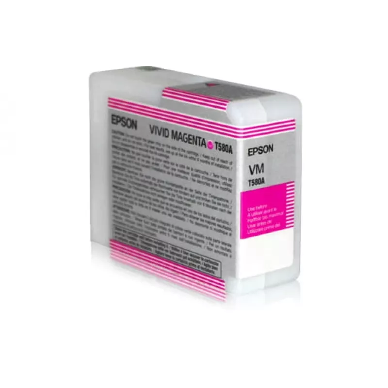 Epson Singlepack Vivid Magenta T580A00, Vivid magenta, Pigment-based ink, 80 ml, 1 pc(s)