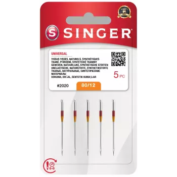 SINGER household sewing machine needles model 2020 SZ12 BLST size 12, pack of 10 (N202011M1003)