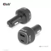 CLUB3D Notebook / Laptop Power Car Charger 63 Watt, Auto, Cigar lighter, 24 V, Black