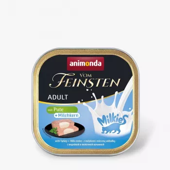 Wet cat food animonda Vom Feinsten Adult Milkies Turkey Milky Filling 100 g — wet food, 100 g, turkey, protein 9%, fat 5.1%