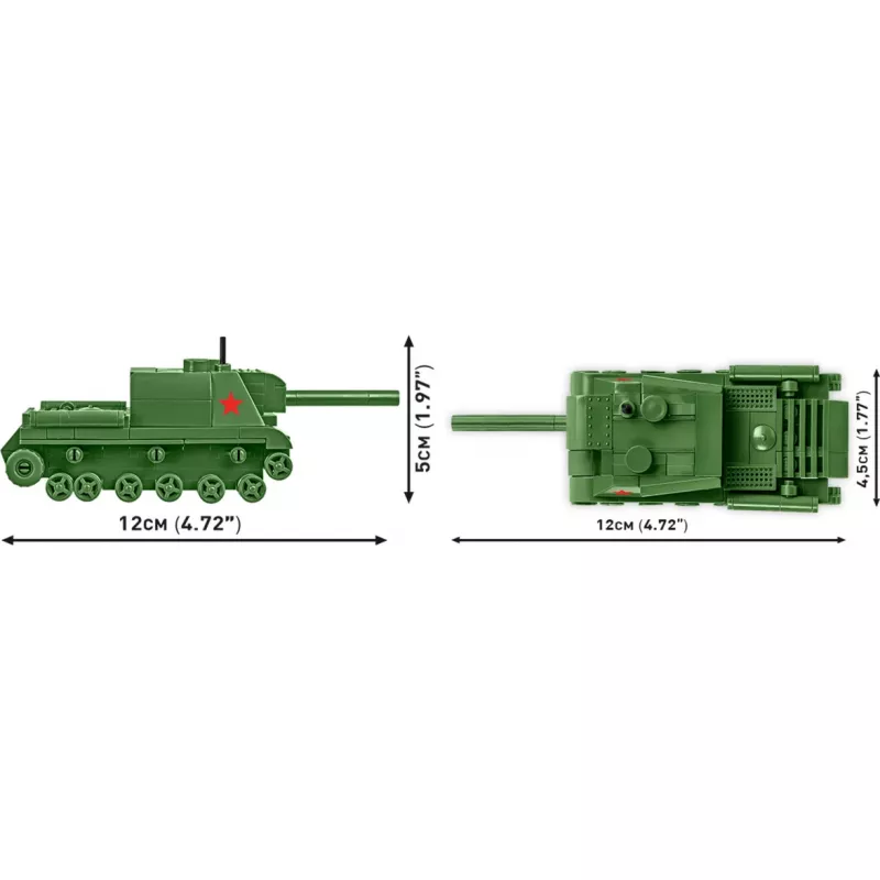 Building set Cobi ISU 152 — World War II theme, 135 pieces, green