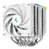 Air cooler DeepCool AK620 Digital SE White — dual 120 mm fans, 6 heat pipes, PWM, LGA 1700 support, built-in display