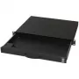 EQUIP 260420 19 inch 1U Rackmount Keyboard Drawer with Trackball, PS/2 & USB, Black