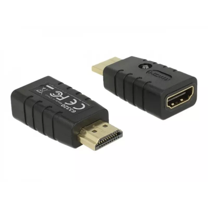 Adapter HDMI (Plug) > HDMI (Socket), EDID Emulator (black)