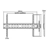 Economy TV mount Maclean, max VESA 600x400, 37-70, 45 kg, black, MC-939