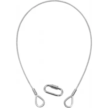 EUROLITE Safety Cable A 3x600mm to 5kg, Silver (58010310)