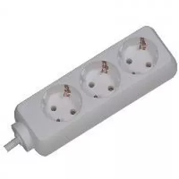 Power Extension Bachmann 3x Schuko H05VV-F 3G 1.50mm² 16A/3680W 3m