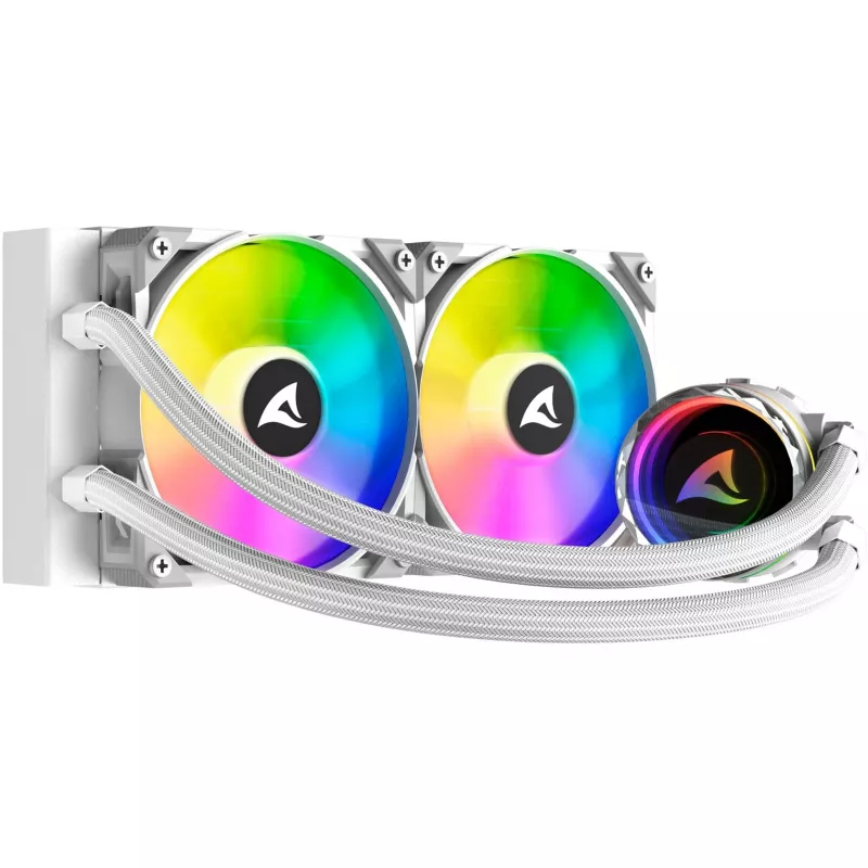 S80 RGB White AIO 240mm, Liquid Cooling White