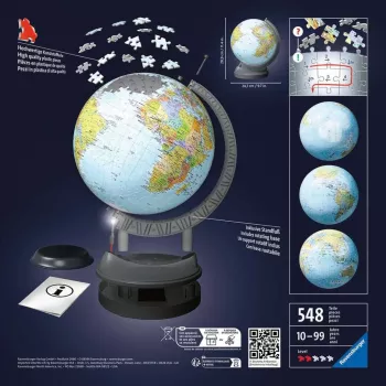 Ravensburger 3D puzzle globe with ligh