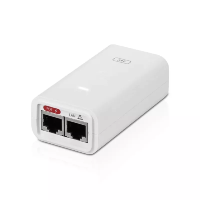Ubiquiti POE-24-12W-G-WH PoE Power Supply, 24V, 0.5A, 12W, Gigabit