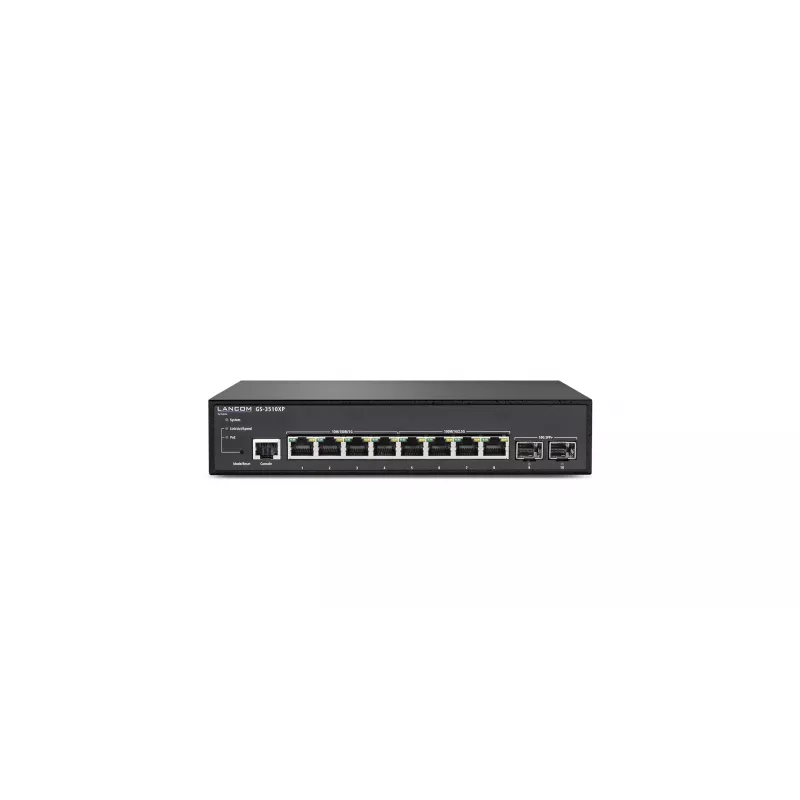 LANCOM GS-3510XP Managed L2 2.5G Ethernet (100/1000/2500) Power over Ethernet (PoE) 1U Black