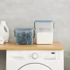 Container for cleaning liquids Rotho Basic 4.5 L model 1770201100RP, transparent technopolymer with lid and hanger hole