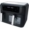 Dual Air Fryer HF 9500 DUO (black, 2.400 Watt, 2 baskets 6 L + 3.5 L)