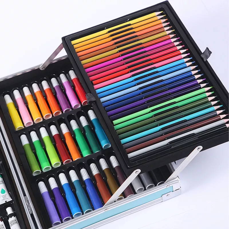Art paint kit Extralink EX.20154 — 145-piece children's art set in large suitcase