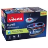 Floor mop VILEDA Microfibre 320 mm, telescopic handle 55–123 cm, washable, 360° rotating head, black/blue/red