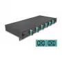 DeLOCK fibre optic splice enclosure 67001 Black Metal 482x220x44mm