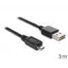 USB Cable DeLOCK EASY-USB 2.0-A - USB 2.0 micro-B 3m