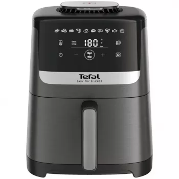 Tefal Easy Fry Silence EY551HE0 fryer Single 5 L Stand-alone Hot air fryer Black, Grey, Stainless steel