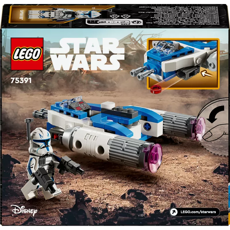 LEGO Star Wars Captain Rex Y-Wing Microfighter Collectible the Clone Wars Starship Vehicle Toy with a Character Minifigure for 6 Plus Year Old Boys &