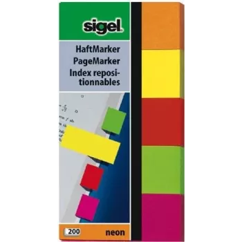 Self-adhesive label Sigel HN650 Green Orange Pink Red Yellow