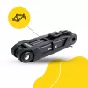 Folding bike lock MANTA XR00FL01 — segmented design for frame mounting