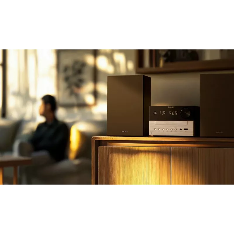 Philips TAM3205M2 home audio system Home audio micro system 20 W Black, Silver