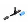 Fiber optic fast connector Extralink SC/UPC male, single pack, black or blue