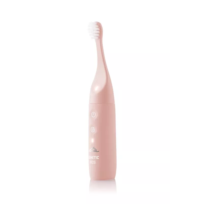 Children's sonic toothbrush ETA Sonetic Kids — pink, rechargeable battery, adjustable speed, timer, 2 brush heads