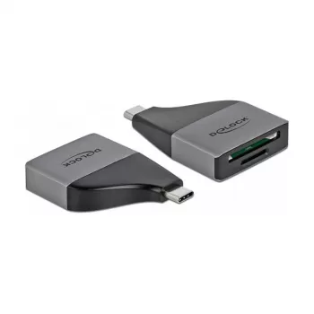 Card Reader DeLOCK 64117 USB 3.2 Gen 1 Type-C Grey