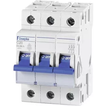 DOEPKE Circuit Breaker C20A DLS-6H-C20-3-6-KA 6kA 3-pin 400V C-Characteristic DLS-6H-C20-3-6-KA (09914294)