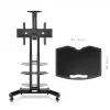 Shelf for signage display ONKRON APT1551-B, ABS and steel, 460×320×20 mm, black