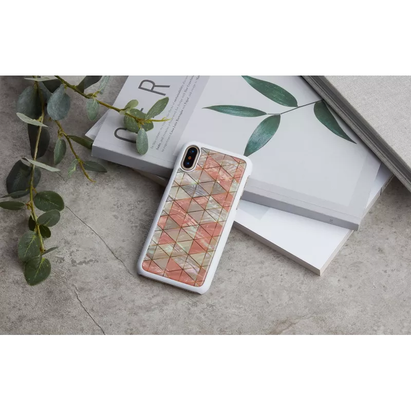 Smartphone case iKins for iPhone XS / XS Max diamond white protective cover