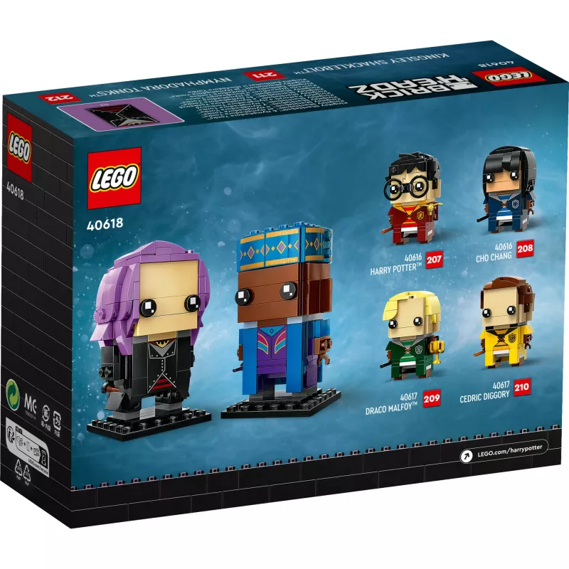Lego Brickheadz Harry Potter 40618 Kingsley Shacklebolt And Nimfadora Tonks