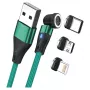 USB Cable RealPower MagneticCharge3 1m USB A Green