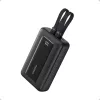 PowerBank 20k mAh 30W cable C/Lightning 1USB-C 1USB-A Blue