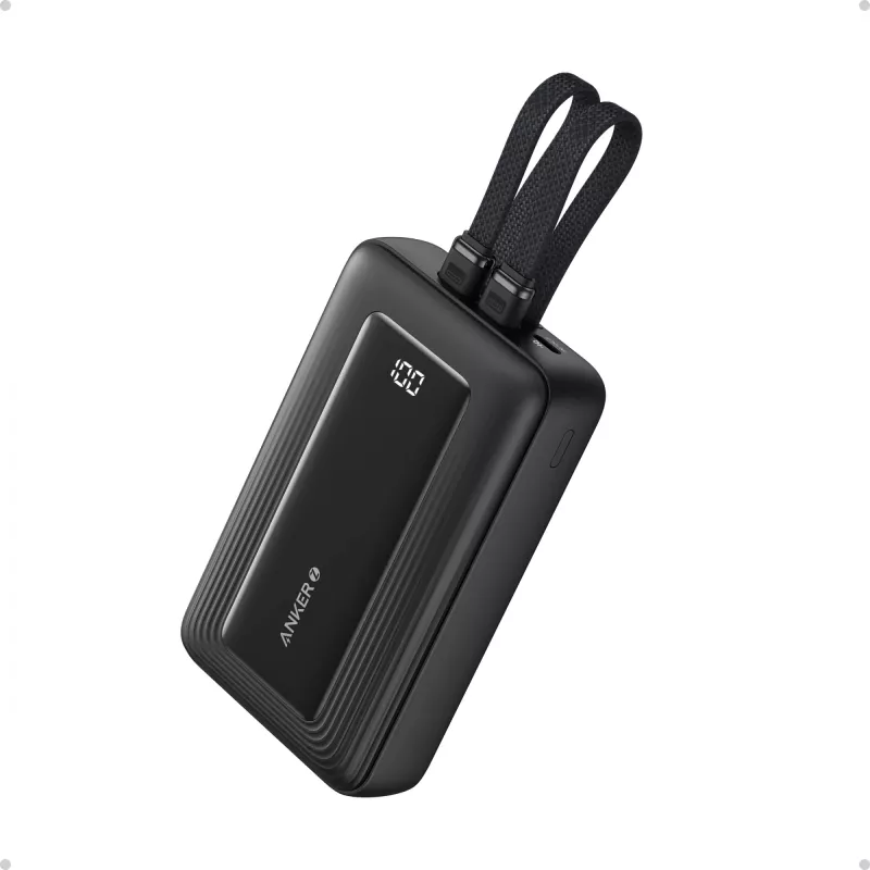PowerBank 20k mAh 30W cable C/Lightning 1USB-C 1USB-A Blue