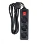 Power Extension Cable Microconnect MC-GRU0035BS 5m 3 AC Outlets Indoor Black