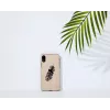 Smartphone case man and wood for iPhone XR, Indian Black, protective hard shell