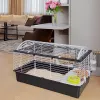 Cage FERPLAST Casita 100 for Rabbits and Guinea Pigs, Metal/Plastic, 960×570×560 mm, Taupe/White