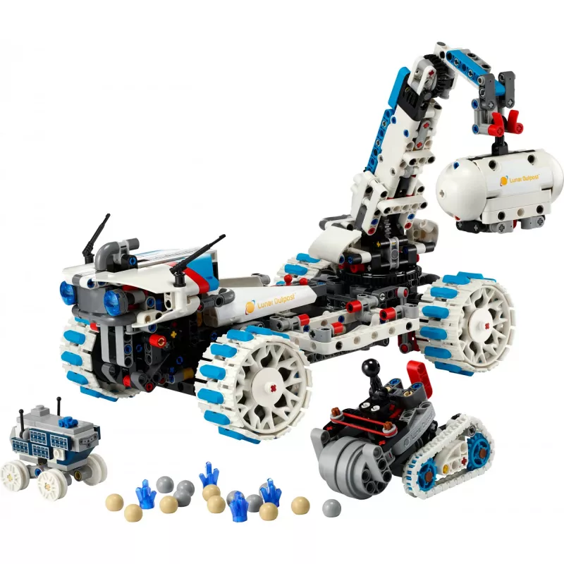 LEGO Technic 42211 Lunar Outpost Moon Rover – construction toy, 1082 pcs, modular build, 130×310×190 mm