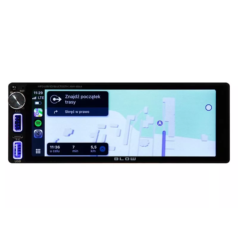 Car Radio AVH-686A 1DIN 7 inch RDS MP3/USB/micro SD/BLUETOOTH
