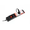 Surge protector ARMAC M3/15/CZ 1.5 m black 3 sockets power strip with cable