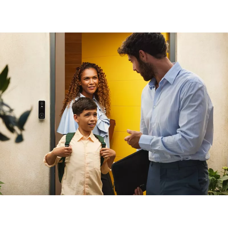 Wired/Wireless Doorbell Chime Yale SV-VDB-1A-W — Black/White, 6 Melodies, Adjustable Volume, LED Indicator, 55×34×146 mm