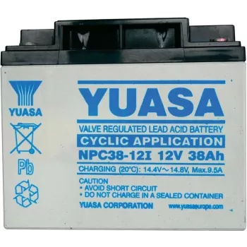 Lead‑Acid Battery Yuasa NPC38-12 12V 38Ah