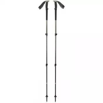 Trekking Poles Trail, Fitness Device black/olive green, 1 Pair, 100-140 cm