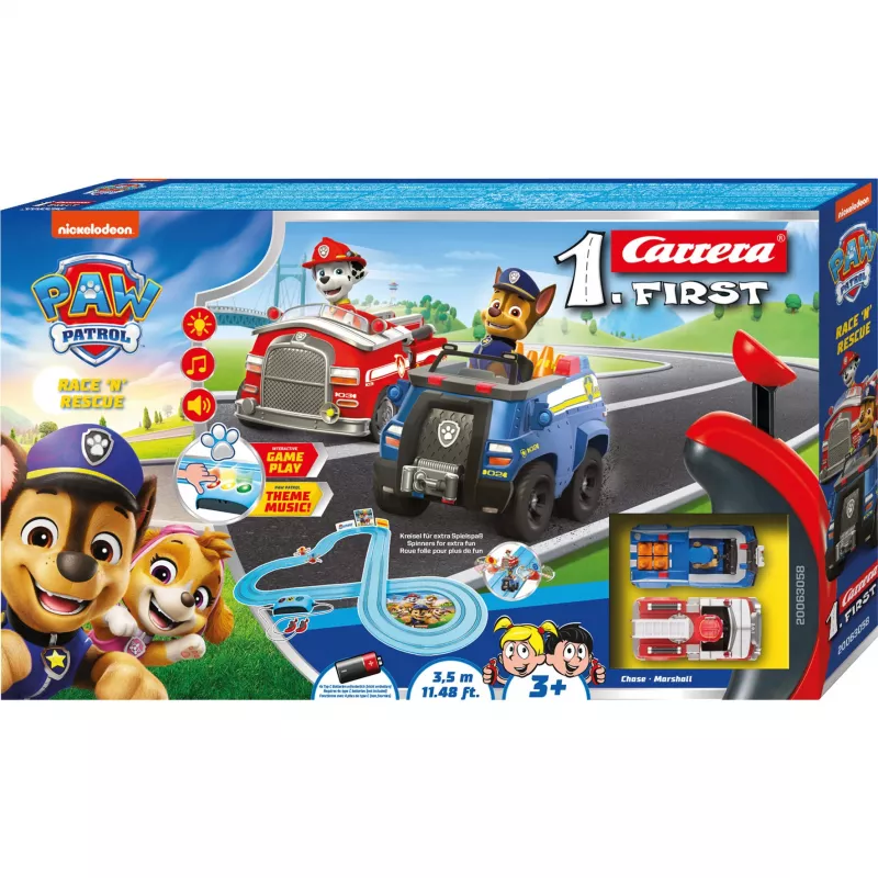 CARRERA racetrack First Paw Patrol Race N Rescue 3.5 m – slot car racetrack set