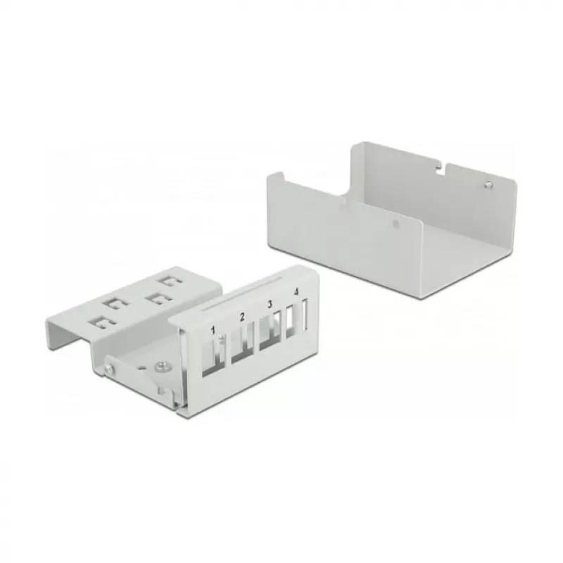 Keystone Patch Panel DeLOCK 43407 4 Port Grey