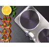 Beper 90.825 Stainless Steel Cooking Surface, 2 Zones, Manual Control