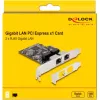 Delock PCI Express x1 Karte auf 2 x RJ45 Gigabit LAN RTL8111 (88615)